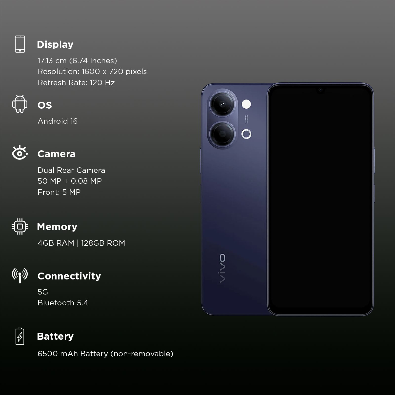 vivo y21 5g (4gb ram, 128gb vivo y21 5g (4gb ram, 128gb
